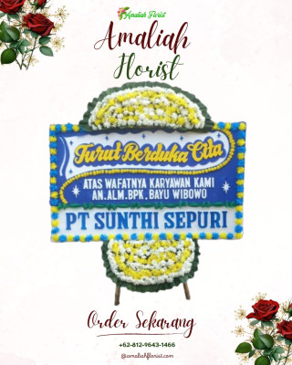 Papan Bunga Duka di Waris