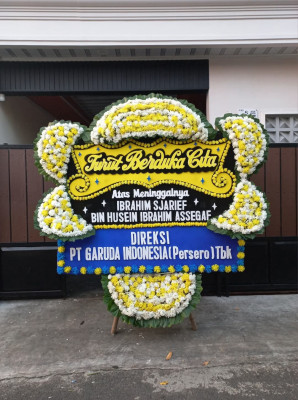 Papan Bunga Duka di Waris